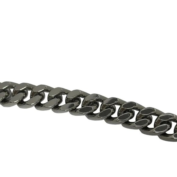 Auth BURBERRY LONDON ENGLAND Roller Bag - White Black Leather Shoulder Bag - Picture 7 of 11